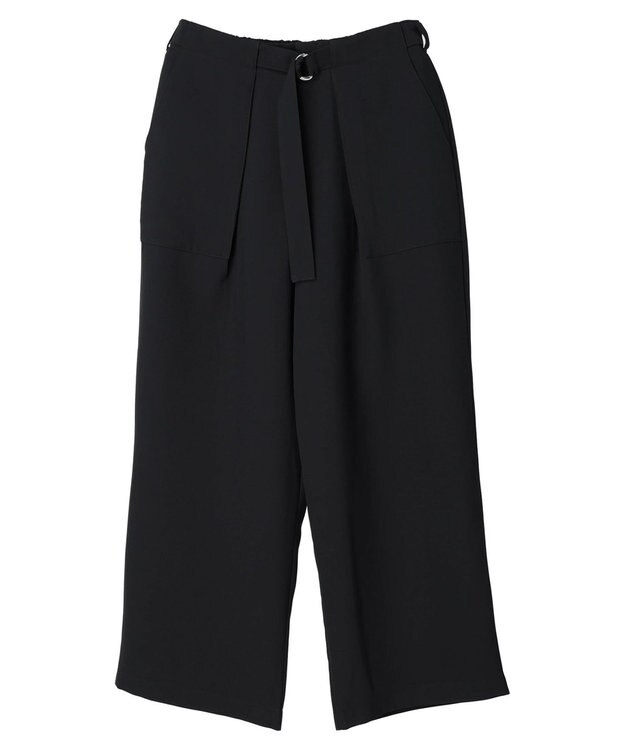 Green Parks ・ＳＵＧＡＲ　ＳＰＯＯＮ　タックワイドパンツ Black