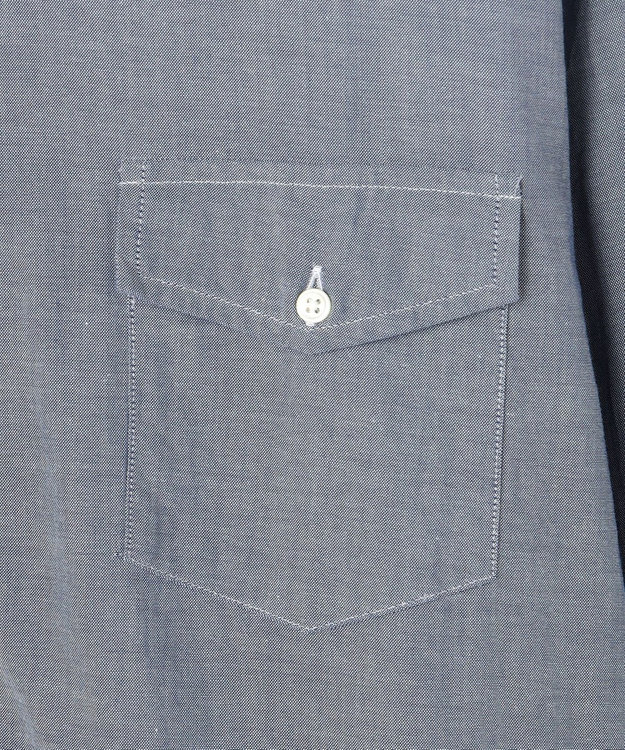 J.PRESS MEN 【J.PRESS ORIGINALS】【UNISEX】Cotton Dangary B.D. Shirt / Baggy-Fit ネイビー系