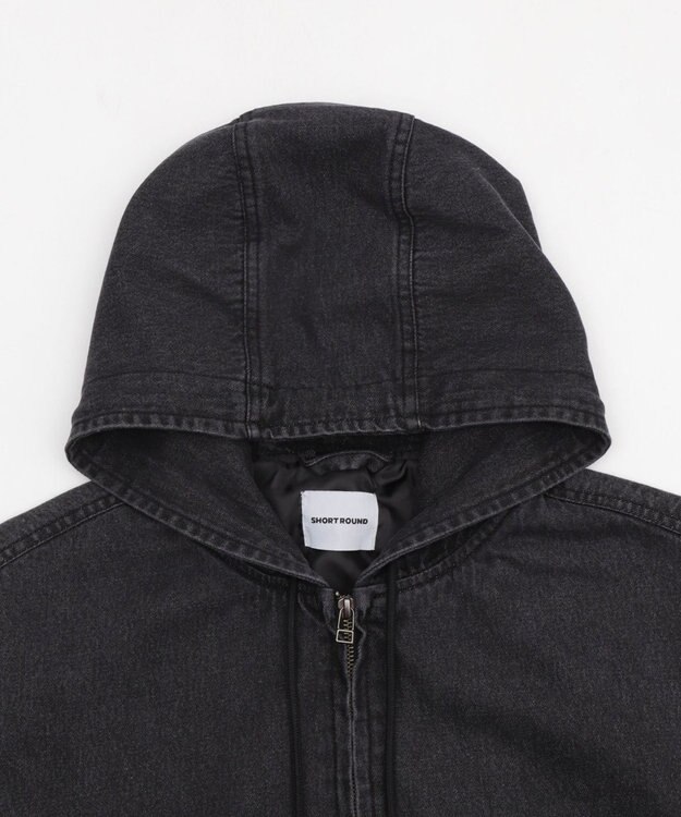 WEGO 【ユニセックス着用ITEM】フードデニムブルゾン デニムブラックソノタ