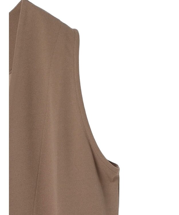 CRAFT STANDARD BOUTIQUE カットジョーゼットベスト Mocha