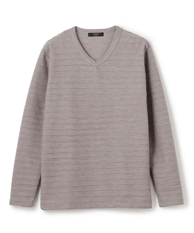 JOSEPH HOMME ストームリップル　Vネックカットソー ローズ系