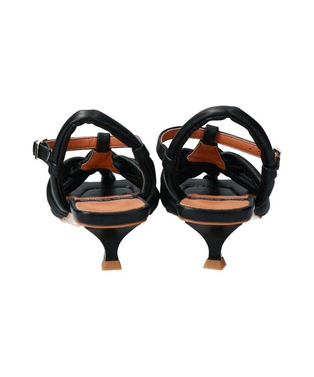 INTER-CHAUSSURES 【ANGEL ALARCON】パフストラップグルカサンダル ブラック