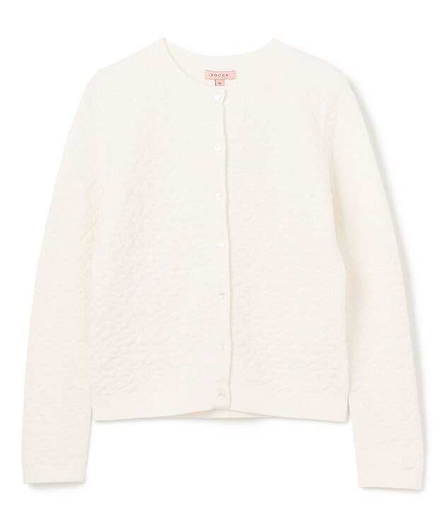 TOCCA 【洗える】FLUFF FLOWERS カーディガン アイボリー系