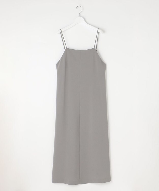 自由区 【洗える】ハイツイストキャミソール ワンピース グレー