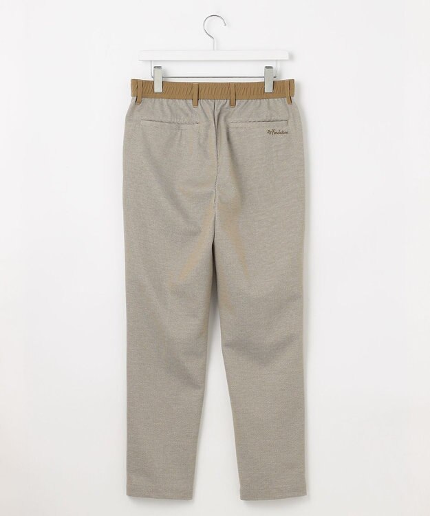 23区GOLF 【23Fondation/MEN】千鳥格子柄 ジャージーパンツ カーキ系3