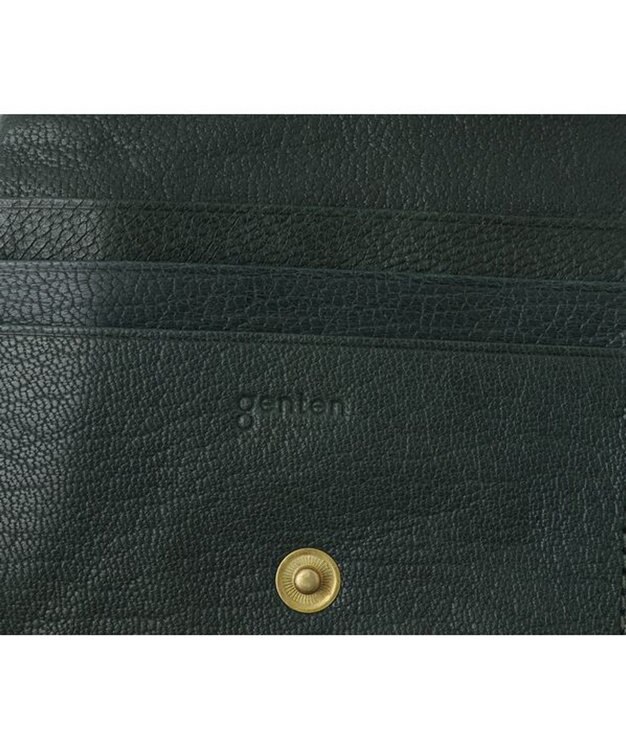 genten ゴートベーシック 二つ折り財布 フォレストグリーン