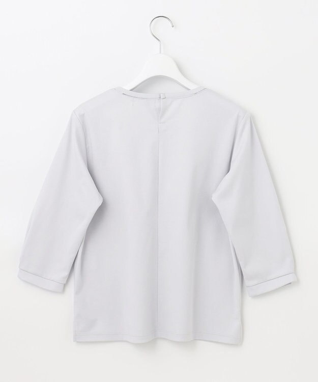 J.PRESS LADIES L 【接触冷感・UVケア】 スムースジャージー カットソー サックスブルー系