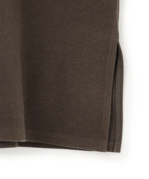 J.PRESS YORK STREET 【WOMEN】ウールライクジャージー フーデットロング ワンピース ブラウン系