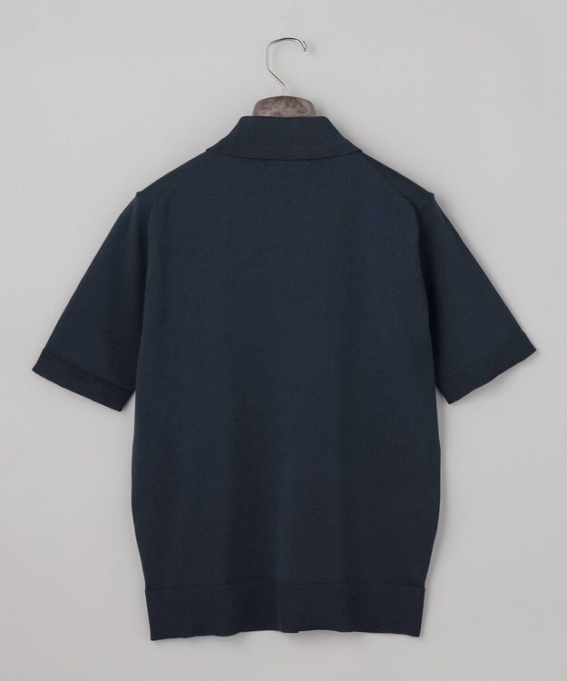 GOTAIRIKU 毎日の仕事着に【洗濯機可】テーラード DRESS BIZ ニットポロ ネイビー系