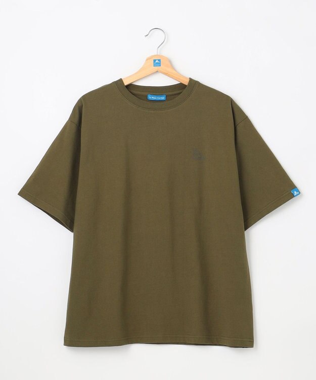 SHARE PARK LADIES 【EC限定カラーあり・UVカット・吸水速乾】カラフルロゴバックプリントＴシャツ カーキ系