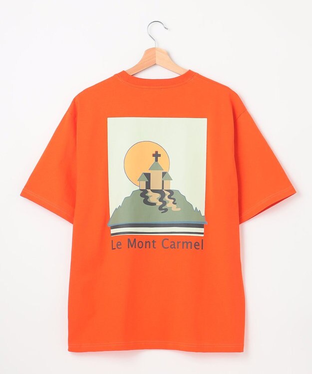 SHARE PARK LADIES 【EC限定カラーあり・UVカット・吸水速乾】カラフルロゴバックプリントＴシャツ オレンジ系