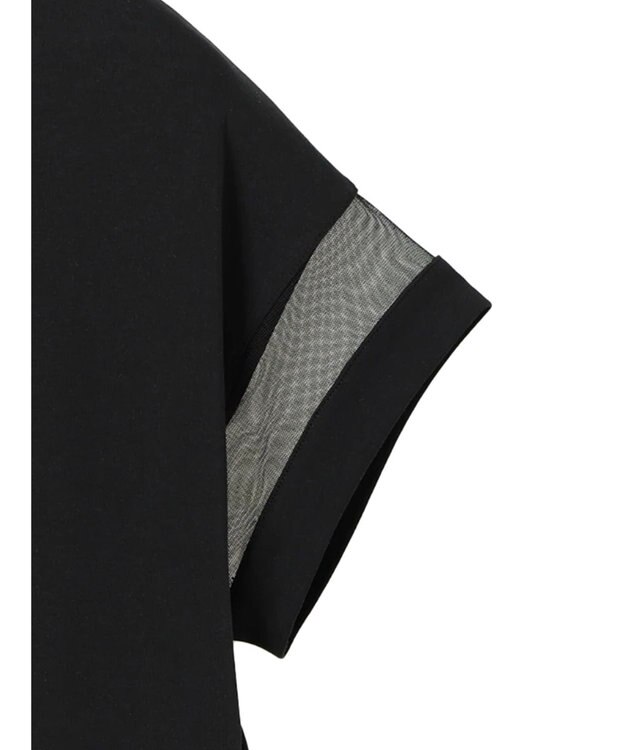 AMERICAN HOLIC 接触冷感チュールＭＩＸカットプルオーバー Black