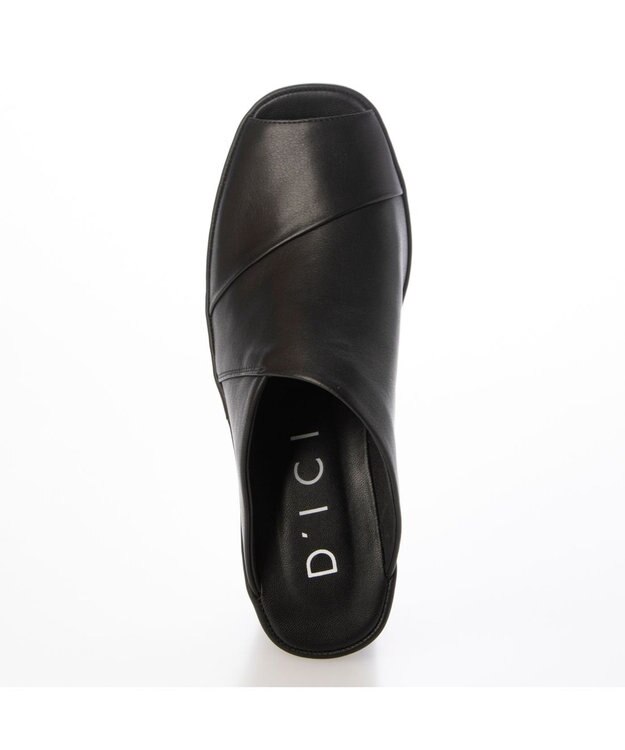 MODE ET JACOMO <D'ICI>パッチワーク厚底サンダル ブラック