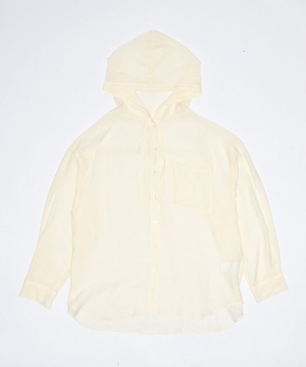 WEGO 【2026年春夏新作】シアーフードシャツ ライトイエロー