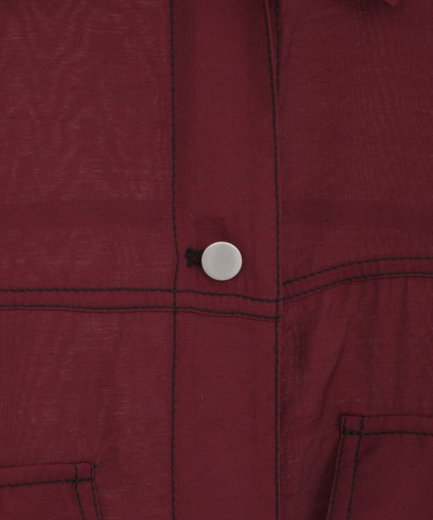 Green Parks ・ＥＬＥＮＣＡＲＥ　ＤＵＥ　カラーステッチシアーＧジャン Bordeaux