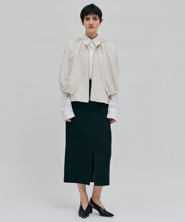 BEIGE， 【洗える】REIBAUD / ノーカラージャケット Ecru