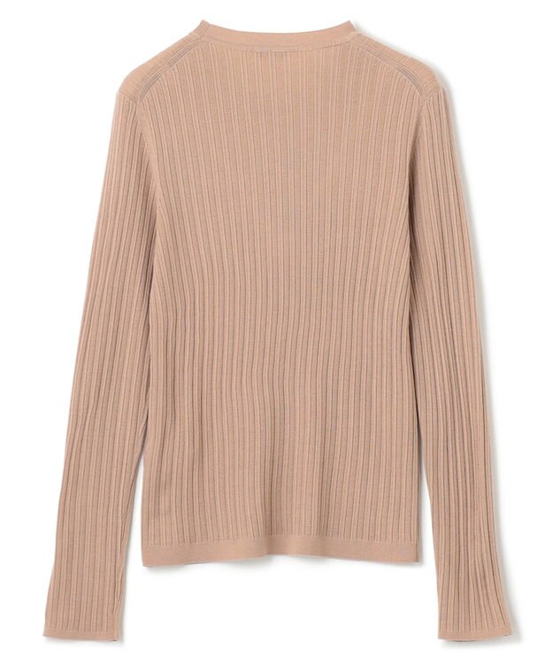 JOSEPH 【洗える】メリノリブ　ラウンドネックニット Warm Taupe