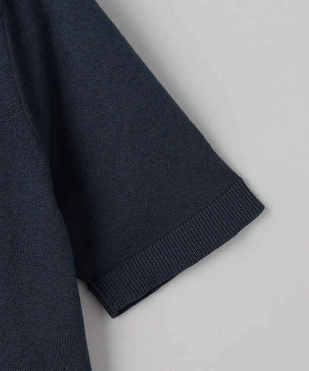 GOTAIRIKU 毎日の仕事着に【洗濯機可】テーラード DRESS BIZ ニットポロ ネイビー系