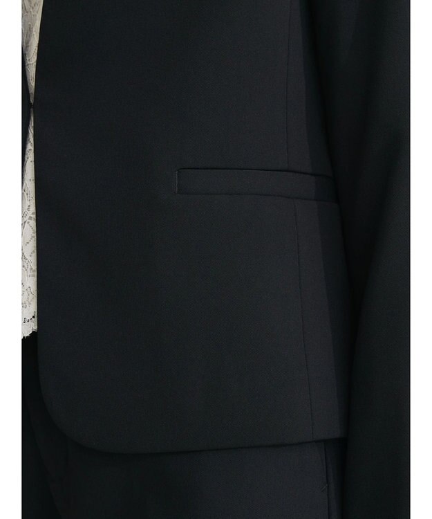 Green Parks ｅｆ－ｄｅ　ストレッチツイルカラーレスジャケット Black