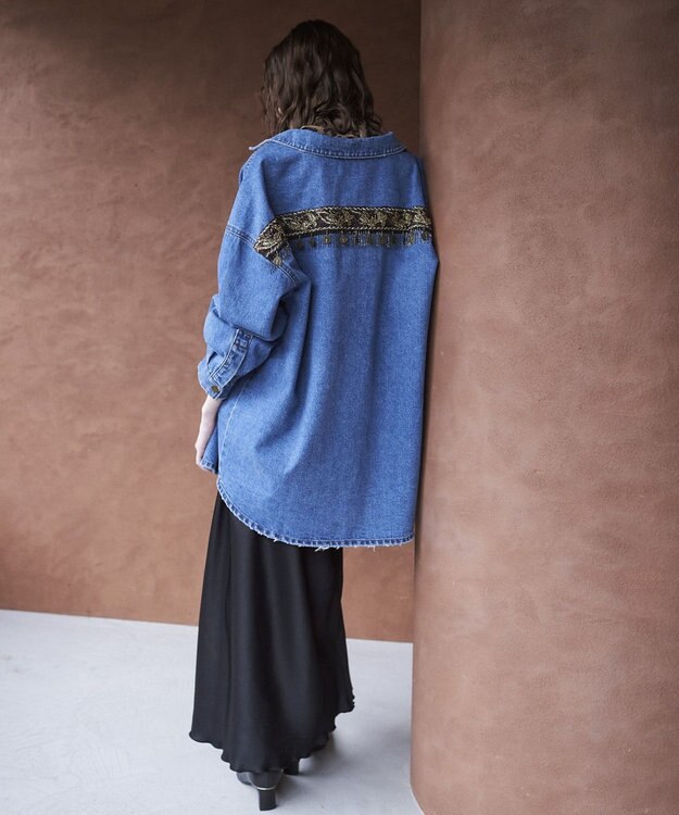 YECCA VECCA サテンフレアスカート Black