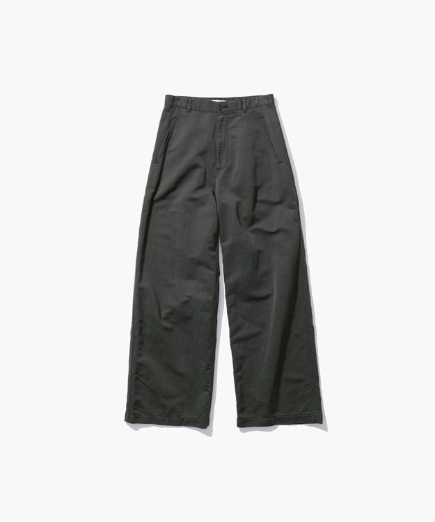 ATON COTTON LINEN KATSURAGI | ワークパンツ CHARCOAL GRAY