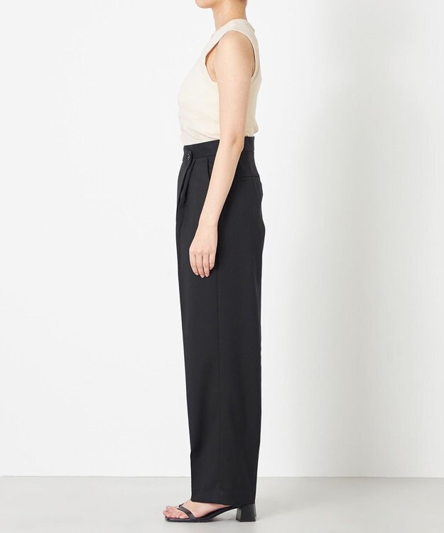 NAVE 【Nave・セットアップ可】ウールポリエステルツイルパンツ ブラック系