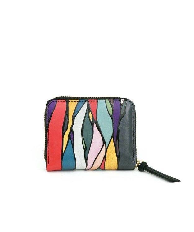 UNBILLION ペルケ perche / 冨永ボンド・ジャバラカードウォレット ブラックミックス