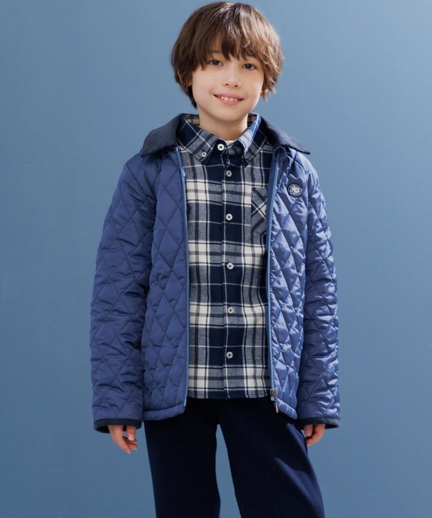 J.PRESS KIDS 【140-170cm】ビッグチェック シャツ ネイビー系4