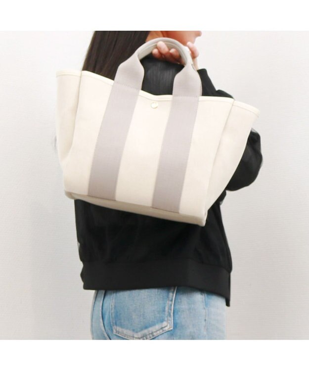 UNBILLION カシュカシュ cachecache / エルガリー2wayテープトート ライトグレー