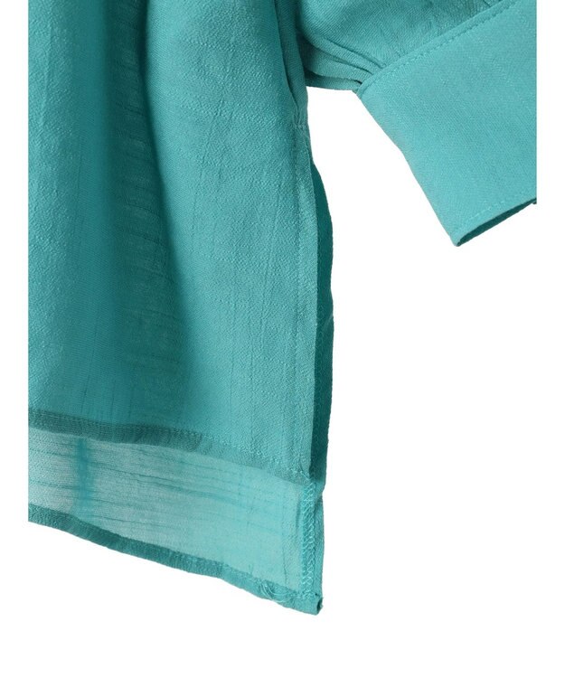 Green Parks ジャガードシアーシャツ Green