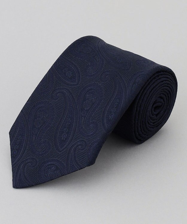 GOTAIRIKU 【日本製】西陣ネクタイ_ペイズリー柄 ネイビー系8