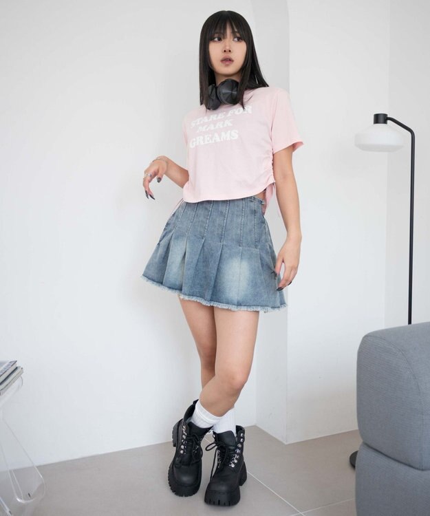 WEGO グラフィックドロストショートT 柄6