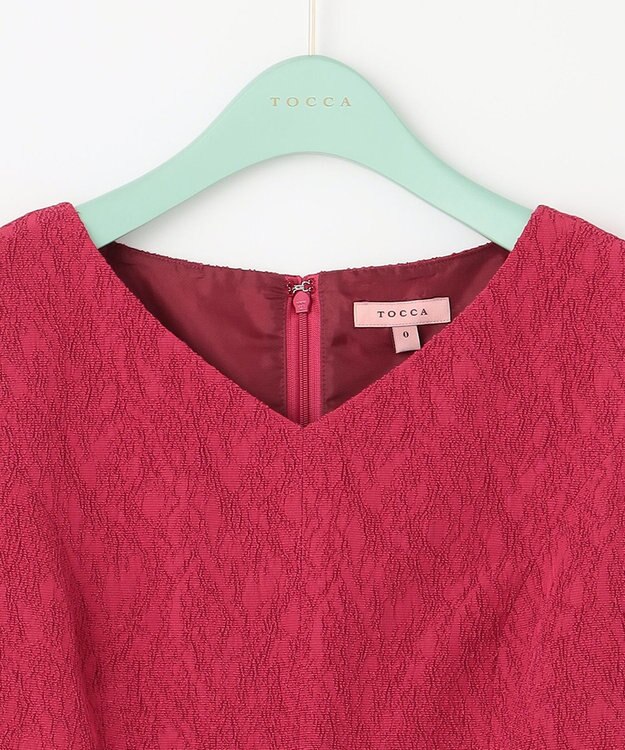 TOCCA 【洗える！】PONPON MUM ドレス レッド系