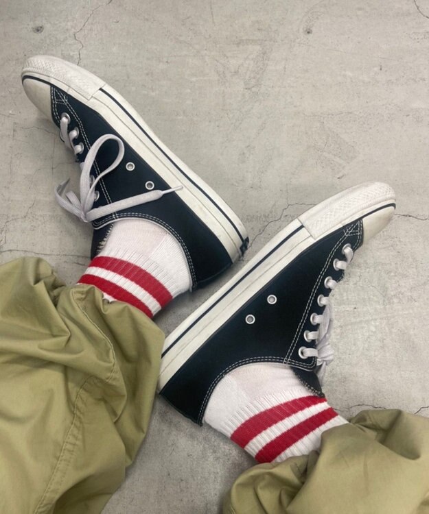 WEGO ラインパイルソックス（U） 柄1