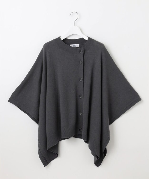 J.PRESS LADIES S 【洗える】SOFT TOUCH WOOL ニット ポンチョ スレート系