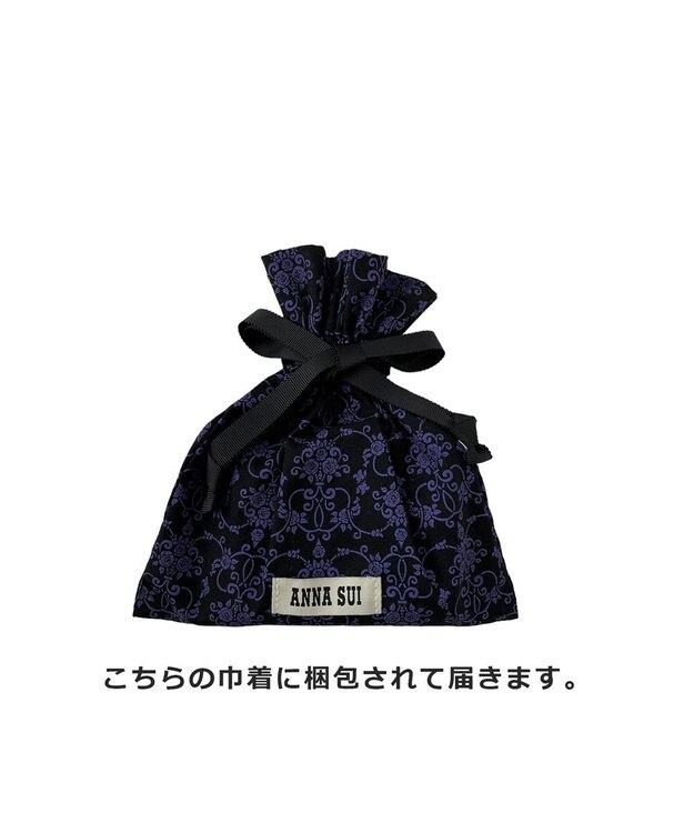 ANNA SUI リーブル 内Lファスナー二つ折り財布 ネイビー