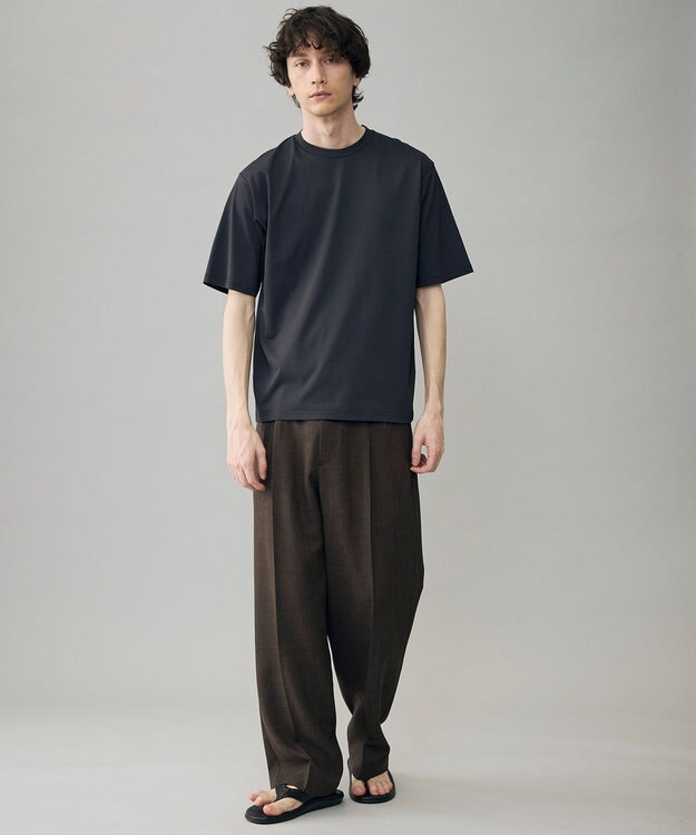 UNFILO MENS ウーリーノ 2タックスラックス ブラウン