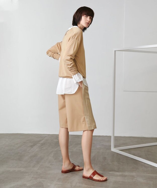BEIGE， LAGORD / Uネックニット Cork