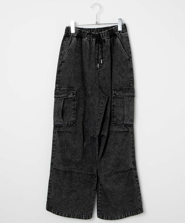 WEGO デニムパラシュートカーゴパンツ ブラックその他