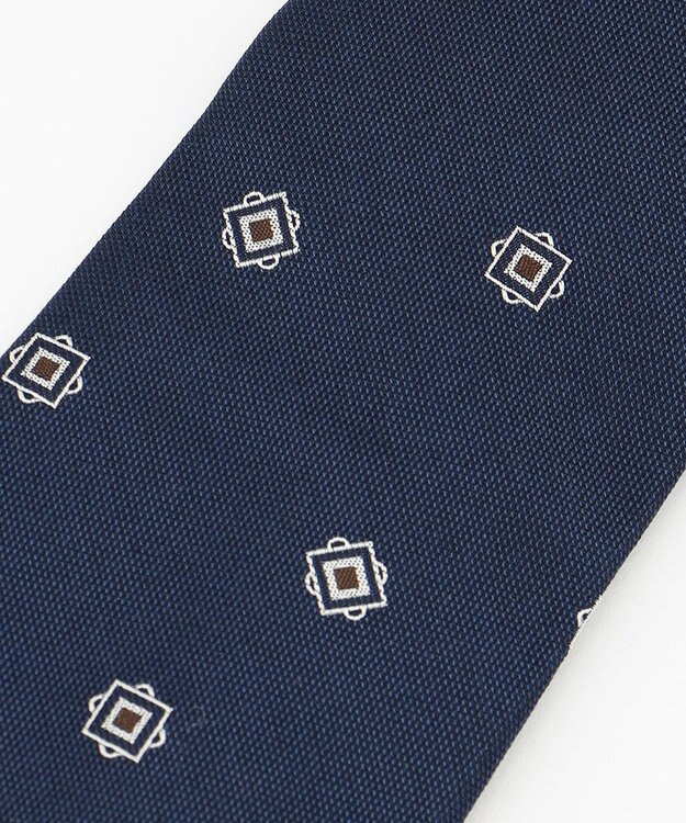 J.PRESS MEN スパンシルク小紋柄ネクタイ ダルブルー系7