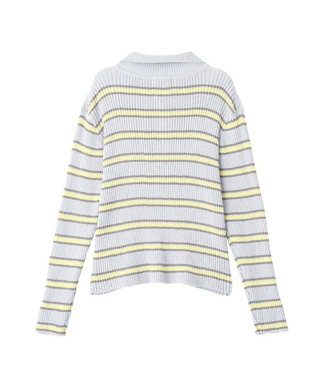 CRAFT STANDARD BOUTIQUE 2点セット/ベスト＋ハーフボタンリブニットトップ Light Blue