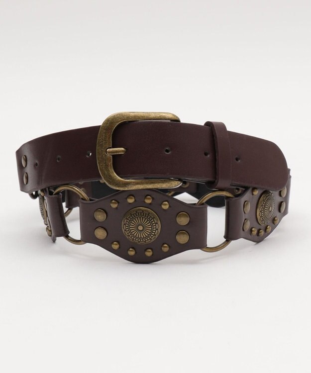 WEGO Lウエスタンリングベルト ブラウン