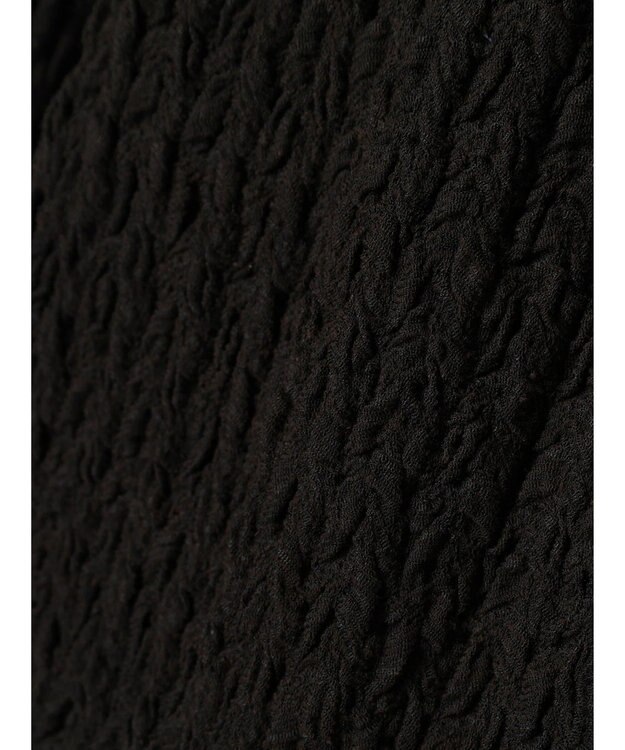 earth music&ecology ぽこぽこドロストカーディガン Black