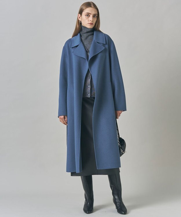 ICB WoolRever  ロングコート ブルーグレー