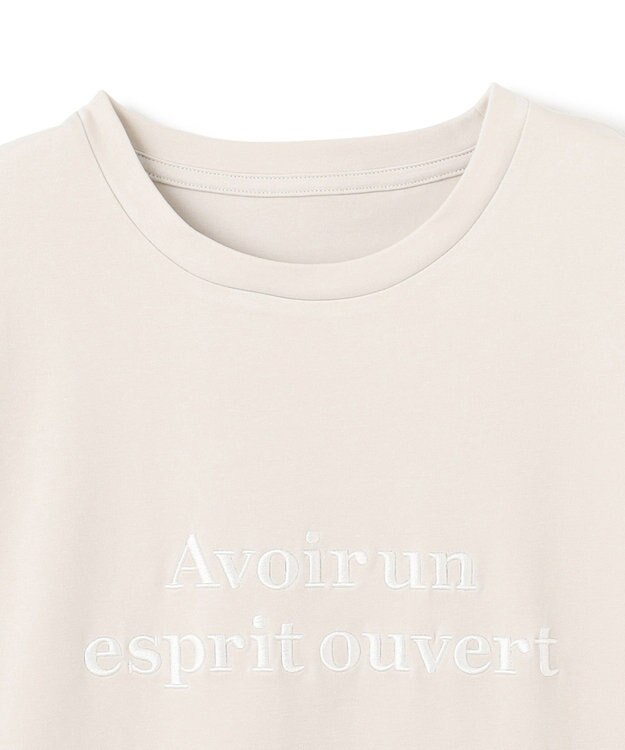 UNFILO 【新色追加】BEAUTY FORM-Tコットン ロゴフレンチT グレージュ