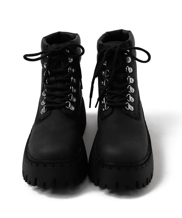 WEGO 厚底トレッキングブーツ ブラック