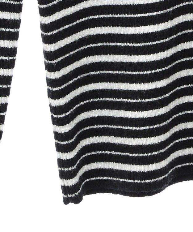 CRAFT STANDARD BOUTIQUE 洗える/とてもちリブタートルネックニットプルオーバー/24AW Border Black