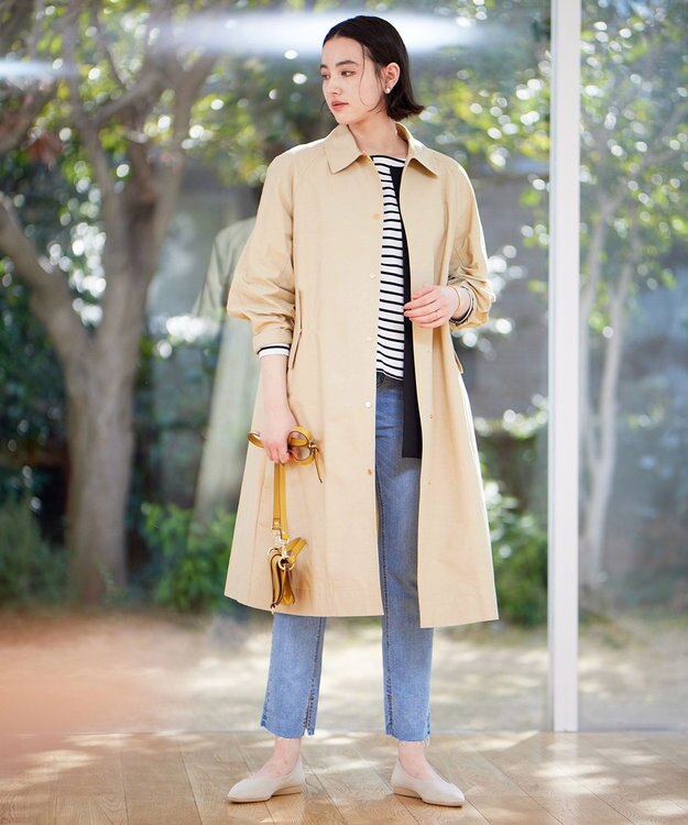 UNFILO 【洗える/ストレッチ】撥水デニム アイスブルー