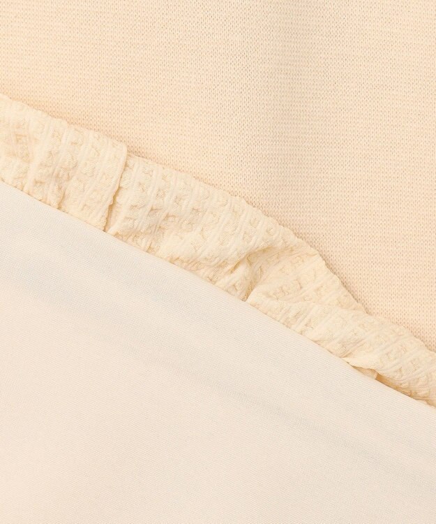 ANY SIS 【洗える】コンビネーションペプラム チュニック イエロー