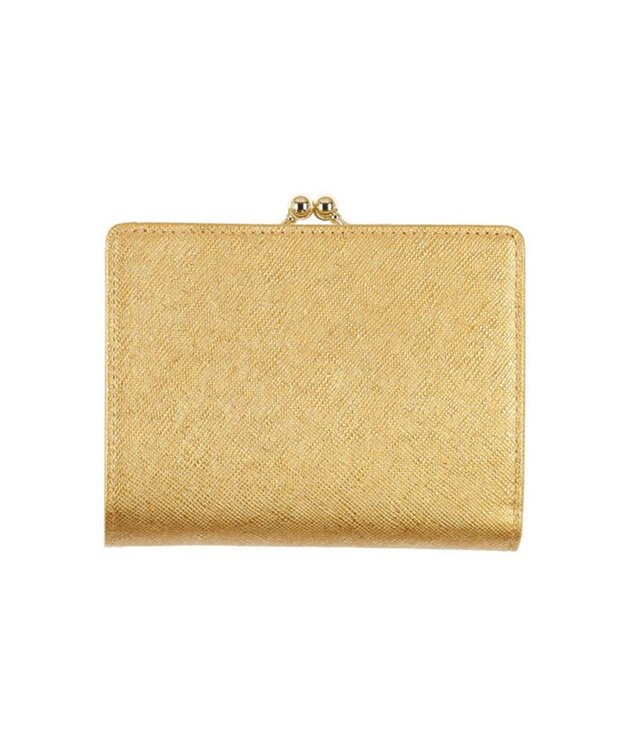 LANVIN en Bleu リュクサンブールブリエ 口金二つ折り財布 ゴールド